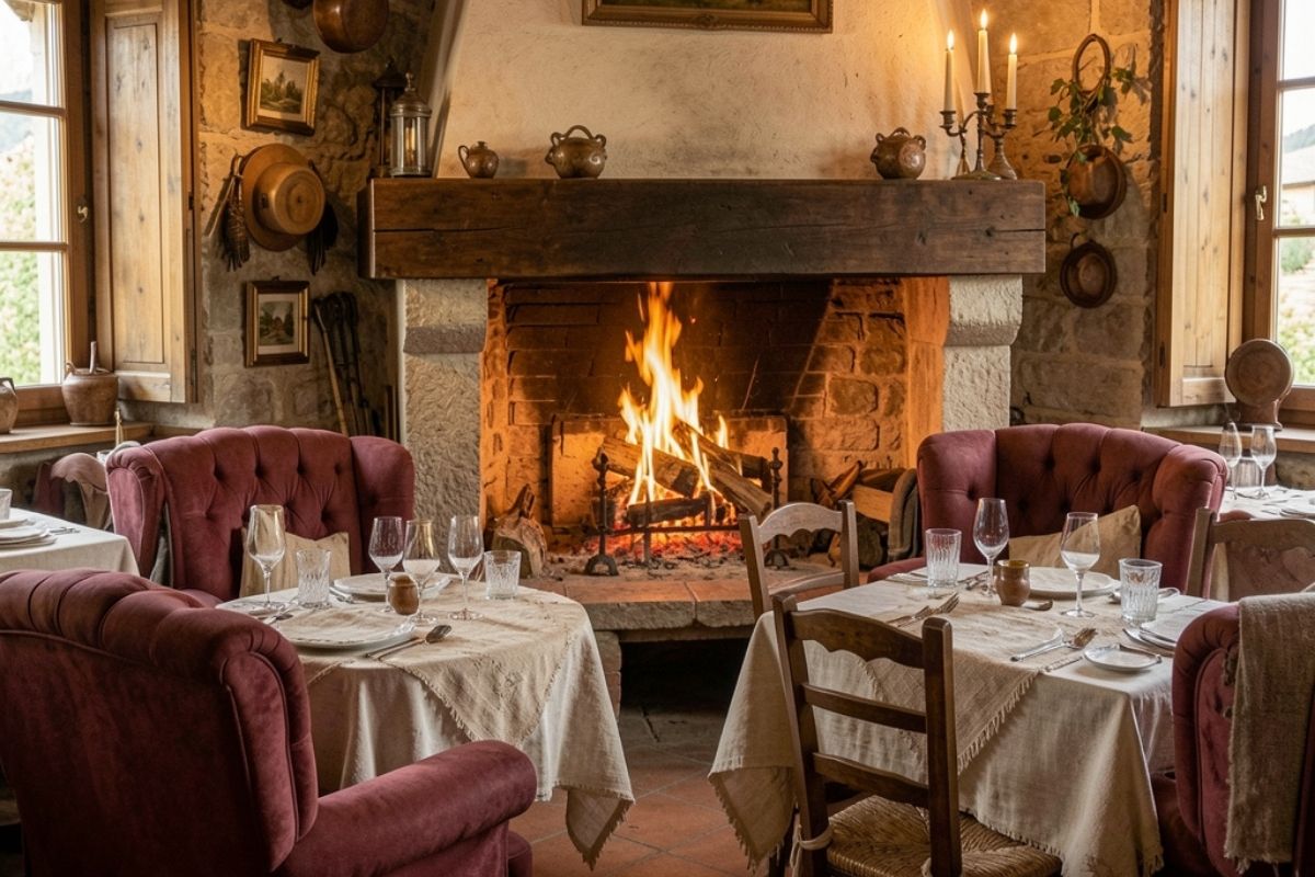 Interno di una tipica locanda a San Daniele del Friuli, con camere accoglienti